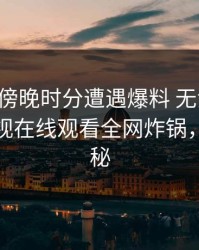 明星在傍晚时分遭遇爆料 无法自持，蘑菇影视在线观看全网炸锅，详情探秘